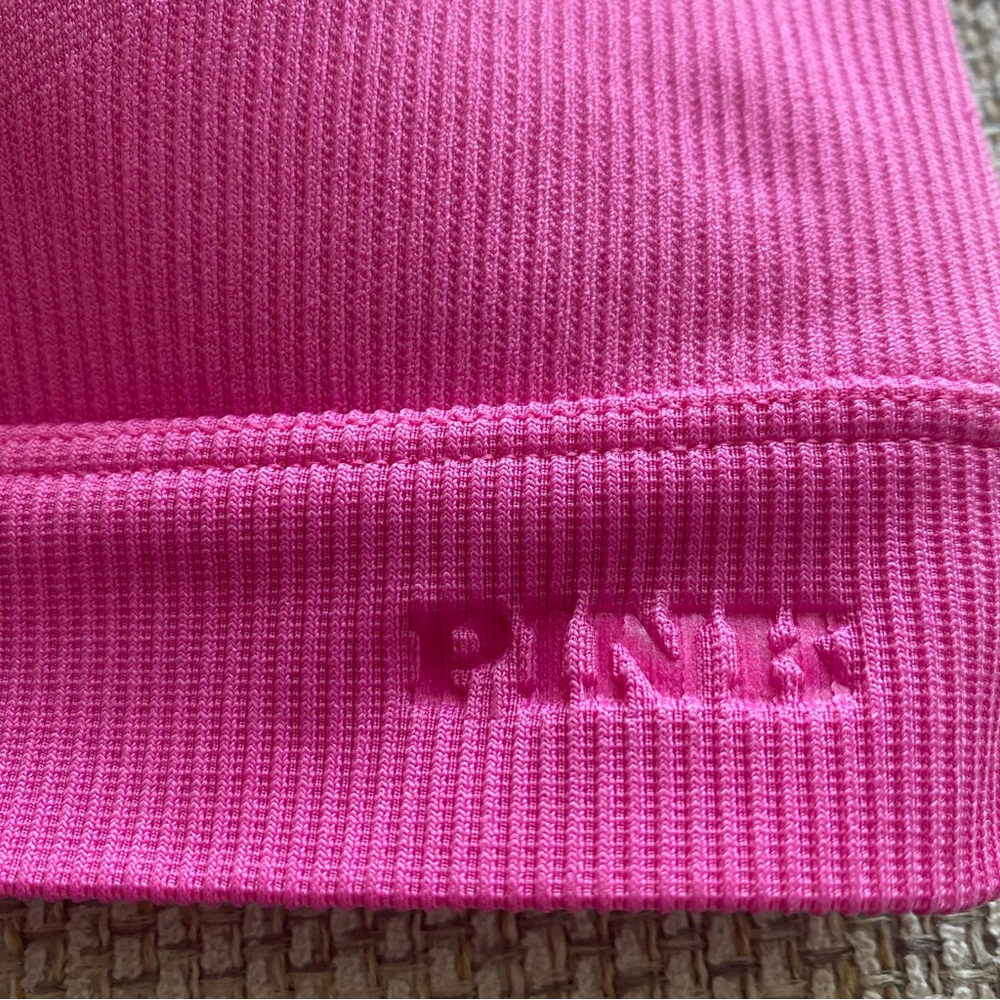 PINK Victoria's Secret Front-Zip Sports Bra in Pink - Picture 8 of 8